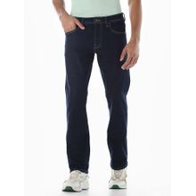 Jack & Jones Blue Solid Regular Fit Jeans