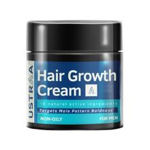 Ustraa Hair Growth Cream 18 Natural Active Ingredients Target Male pattern Baldness Non-oily For Men