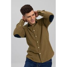 Snitch Authentic Sand Olive Corduroy Shirt