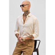 Snitch Cream Slim Fit Shirt