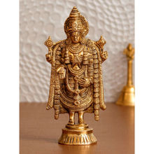 eCraftIndia Tirupati Balaji Idol Decorative Handcrafted Brass Figurine