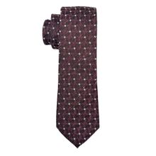 The Tie Hub Men's Burgundy Textured Handcrafted Formal Tie
