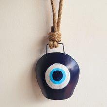 Jasmey Homes Evil Eye Cow Bell for Wall Decor