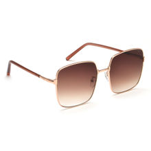 IRUS Uv Protected Sunglasses for Women with Brown Coloured Gradient Polycarbonate Lens (57)