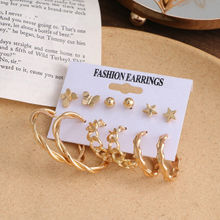 Jewels Galaxy Gold Plated Hoops Earrings Combo