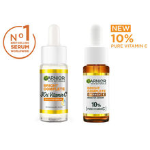 Garnier 30X Vitamin C Day + 10% Vitamin C Night Serum Mini Combo - Wake Up to 73% Brighter Skin