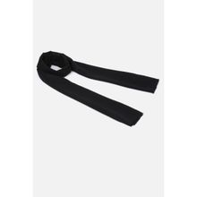 Van Heusen Men Black Solid Casual Muffler