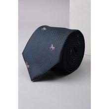 Van Heusen Men Navy Blue Embroidered Formal Tie