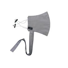 The Tie Hub Light Grey Solid 100% Premium Cotton Reusable Face Mask With Band