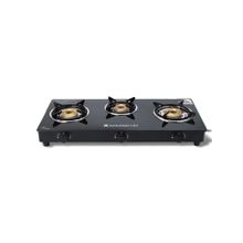Wonderchef Ultima 3 Burner Glass Manual Ignition Gas Cooktop, 2 Year Warranty