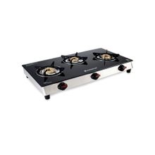 Wonderchef Galaxy Glass Manual Cooktop 3 Burner