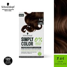 Schwarzkopf Simply Color Permanent Hair Colour - 3.65 Dark Chocolate