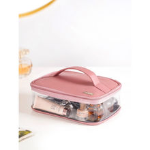 Nestasia Chic Vegan Leather Toiletry Pouch Pink