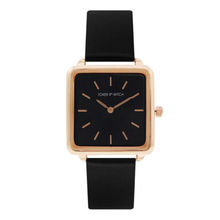 Joker & Witch Emily Square Dial Rosegold All Black Watch For Women