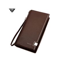 FUR JADEN Premium Brown Long Wallet with Zip Pocket, Multiple Card Holders and Phone Pocket