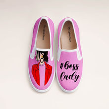 The Quirky Naari Boss Lady Slip-On Sneakers - Pink