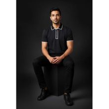 Calvin Klein The Velvet Hour Black Solid T-Shirt