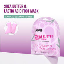 Nykaa Shea Butter & Lactic Acid Foot Mask For Dry & Rough Feet | Exfoliating & Moisturising