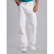 Bene Kleed Men White Relaxed Fit Denim Jeans