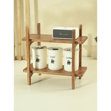 Brick Brown Zen Kitchen Organizer Wooden Spice Rack