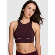 Victoria's Secret Pink Seamless Contour High-Neck Sports Bra Purple