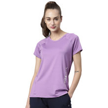 Enamor Athleisure Dry Fit Relaxed Fit Tee - Purple