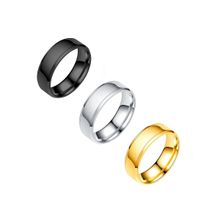 Yellow Chimes Set of 3 Silver Gold- toned Stainless Steel Band Style Finger Ring