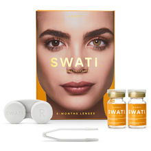 Swati Cosmetics Coloured Contact Lenses Honey 6 months Power 0.00