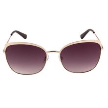 Xpres Black Color Sunglasses Cat Eye Shape Full Rim Gold Frame