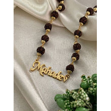 Digital Dress Room Mahadev Name Pendant Rudraksha Mala