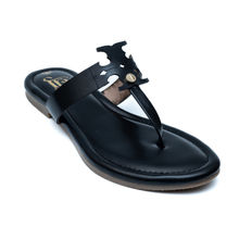 Dapper Feet Double Tee Flats-Black