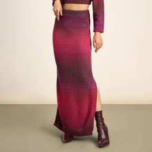 Twenty Dresses by Nykaa Fashion Multicolor Ombre High Waist Maxi Sweater Skirt