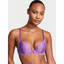 Victoria's Secret Dream Angels Smooth and Lace Push-Up Bra Purple