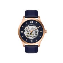 Timex Navy Blue Round Dial Analog Automatic Mens Watch - Tweg208Smu13 (M)