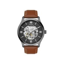 Timex Grey Round Dial Analog Automatic Mens Watch - Tweg208Smu14 (M)