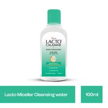 Lacto Calamine Micellar Cleansing Water,Removes Makeup & Clears Skin With Aloe Vera & Green Tea