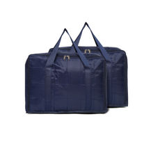 HOSTA HOMES 2 Under Bed Storage Parachute Material Zipper Bag Blue