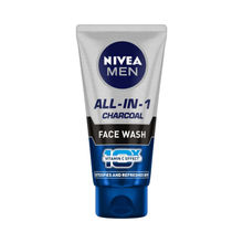NIVEA MEN Face Wash, All in 1 Charcoal, to Detoxify & Refresh Skin with 10x Vitamin C Effect