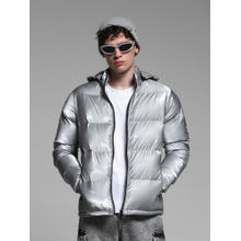 Jack & Jones Silver Regular Fit Hooded Jacket