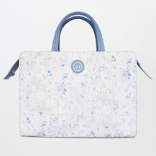 AND Floral Print Blue Laptop Bag For Women