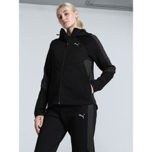 Puma Evo Stripe Full-Zip Women's Black Hoodie