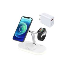 UNIGEN AUDIO 300 3 in 1 Charging Station (With 18W Adapter) for iPhone ,iWatch, Airpods