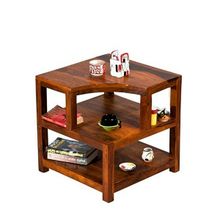 Ikiriya Aural Sheesham Wood End Table in Pine Finish (LGO)