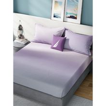 Nautica Multi-Color Super Soft Pure Cotton Bedsheet with 2 Pillow Covers (King)