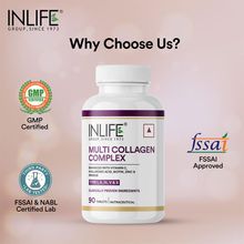 Inlife Multi Collagen Complex Tablets 5 Types Peptides With Biotin Collagen Powder Supplements