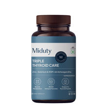 Miduty Triple Thyroid Care Hypothyroidisim Zinc KSM 66 Ashwagandha Selenium