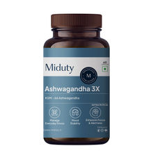 Miduty KSM 66 Ashwagandha 3x Stress Mood Stamina Cortisol Purely Potent
