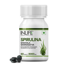 Inlife Spirulina Tablets 500mg Green Superfood Supplement