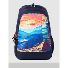 Wildcraft Black Printed Polyester Backpack