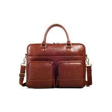 Gauge Machine Tan Solid Pu Messenger Bag and Detachable Strap